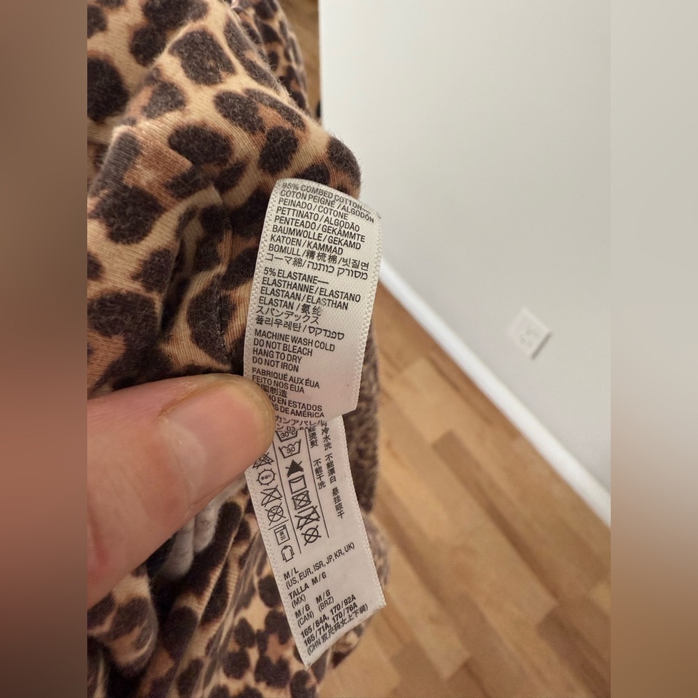 American Apparel Cheetah Leopard Animal Print Harem Drop Crotch Pants Rare - Picture 6 of 7